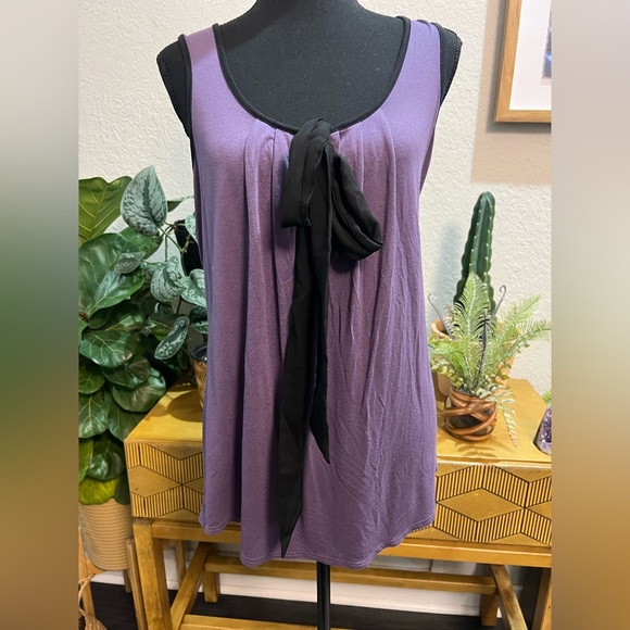 Bobeau | Tie Front Tank - Picture 2 of 5